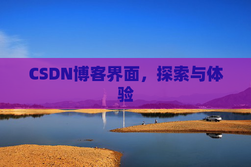 CSDN博客界面，探索与体验